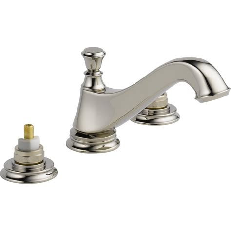 The <b>Delta</b> <b>Cassidy</b> Lavatory 597LF-MPU has a recommended distance minimum 2 1/2&quot; (64 mm) clearance to the back splash, to ensure room for the lift rod of the faucet. . Delta cassidy